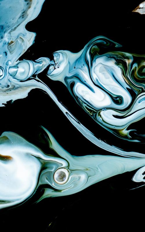 Abstract fluid shapes suggesting flexibility and movement control