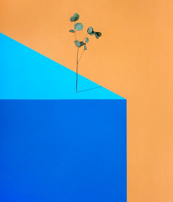 Abstract geometric composition representing physical balance